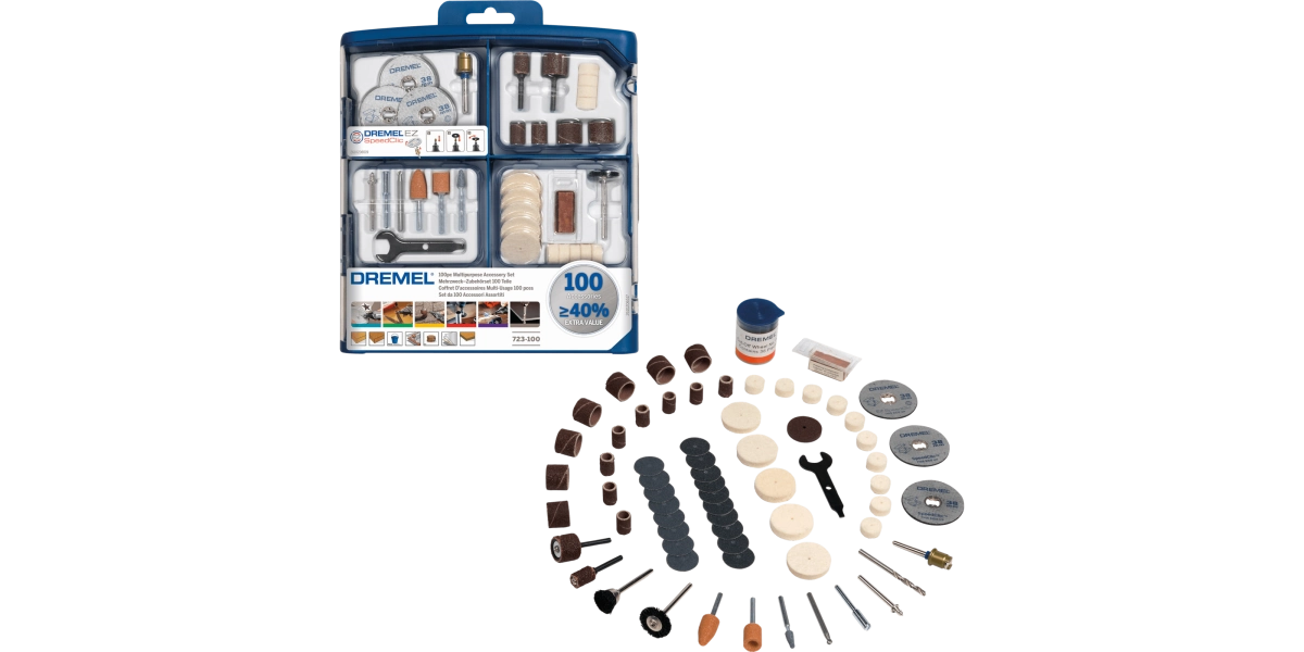 100 pieces DREMEL® Multipurpose Accessory Set (723) image 1