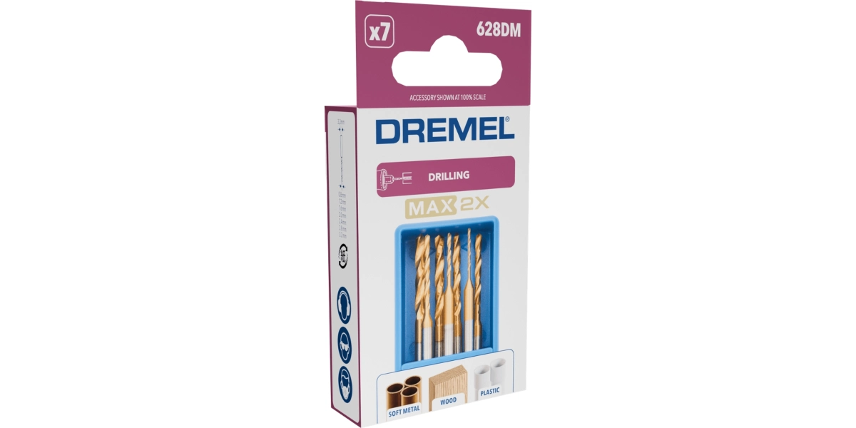 DREMEL® MAX Precision Drill Bit set (628DM) 7 pieces image 4