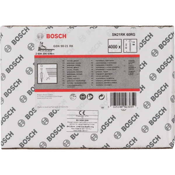 Full head strip nail SN21RK 60RG