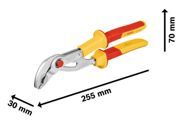 VDE Water Pump Pliers 250 mm Professional Water Pump Pliers 29