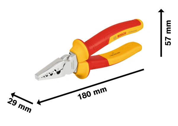 VDE Crimping Pliers 180 mm Professional Crimping Pliers 29