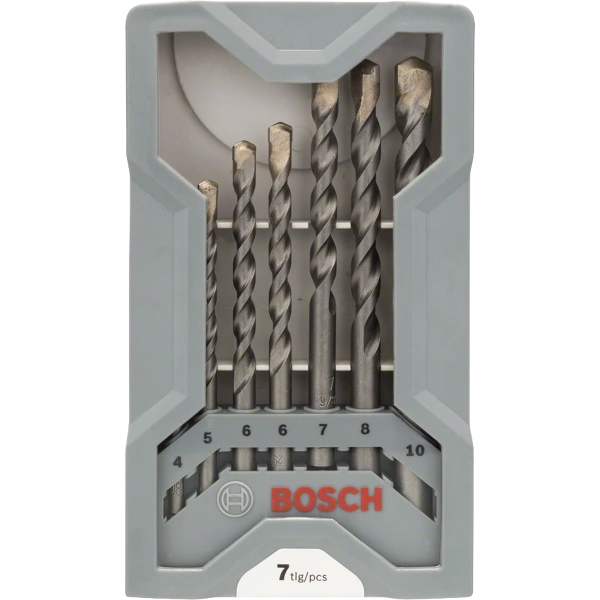7-piece CYL-3 concrete drill bit set 4/5/6/6/7/8/10 mm image 1