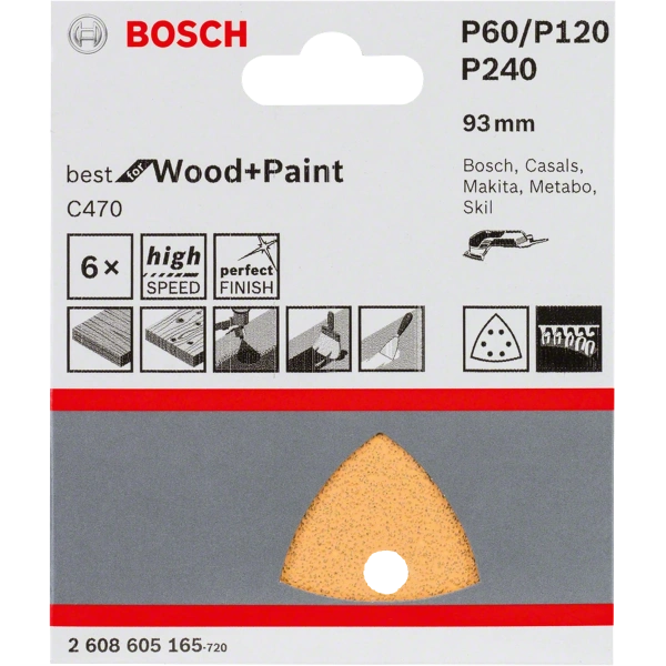 C470 sanding sheet, pack of 6 image 2