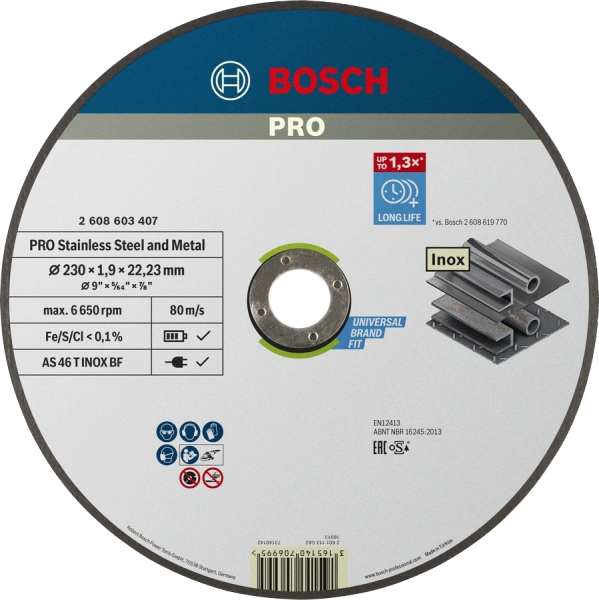 PRO Stainless Steel and Metal Bonded Cutting Disc image 1