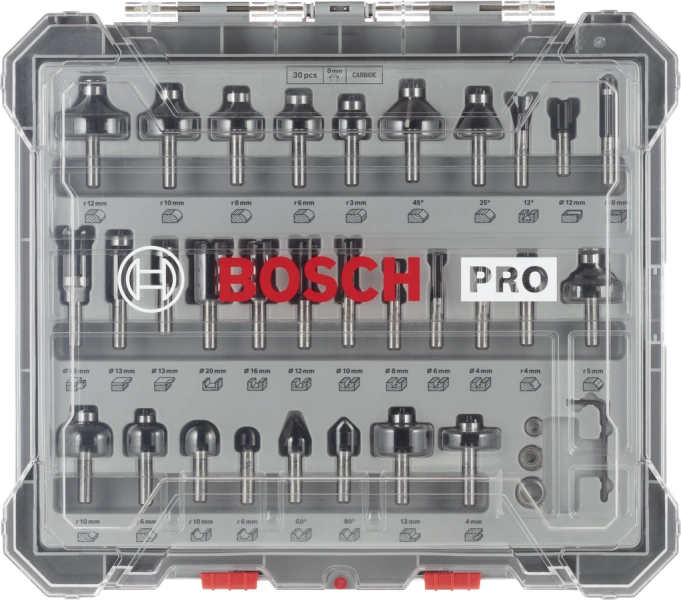 PRO Router Bit Mixed Set, 30 pcs image 2